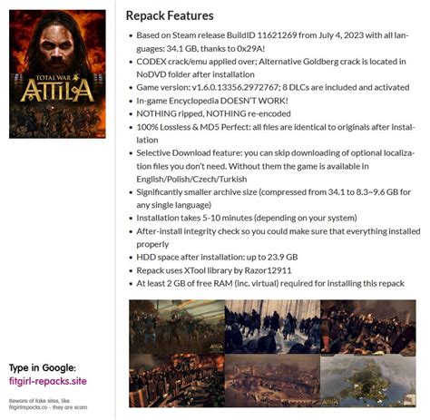 Total War: Attila (v1.6.0.13356.2972767 + 8 DLCs, MULTi9) .